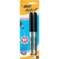 BIC Intensity Permanent Marker - Black Fine 2Pk