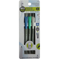 Onyx and Green 3-Pack Retractable Gel Pens