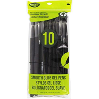 Onyx and Green 10-Pack Retractable Gel Pens