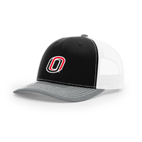 Uscape Black/White/Gray Trucker O Logo Hat